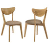 Elowen Wood Dining Side Chair Light Walnut (Set of 2) — product view 1