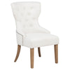 Baney Fabric Upholstered Dining Side Chair Beige and Rustic Honey — product view 1