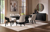 Leandro 7-piece Rectangular Dining Table Set Burnished Black — product view 1