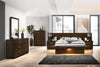 Jessica 6-piece Queen LED Bedroom Set Cappuccino — product view 1