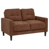 Bowen II Fabric Upholstered Track Arm Loveseat Rust — product view 1