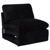 Collins Modular Power Armless Recliner Black — product view 1