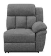 Bahrain Upholstered RAF Power Recliner Charcoal — product view 1