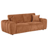 Burnett Chenille Upholstered Wide Arm Sofa Burnt Orange — product view 1