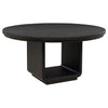 Leandro 60-inch Round Dining Table Burnished Black — product view 1