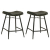 Bayu Leather Upholstered Counter Stool Espresso (Set of 2) — product view 1