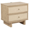 Kailani 2-drawer Nightstand Bedside Table Beige Oak — product view 1