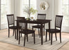 Gomez 5-piece Rectangular Dining Table Set Cappuccino — product view 1