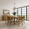 Arini 7-piece Round Dining Room Table Set Sand Wash — product view 1