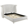 Barzini Upholstered Queen Wingback Bed White — product view 1