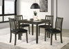 Parkwood 5-piece Square Dining Table Set Dark Ash Brown — product view 1