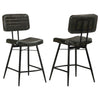 Partridge Leather Counter Chair Antique Espresso (Set of 2) — product view 1