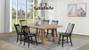 Middleton 7-piece Extension Leaf Dining Set Brown and Black — product view 1