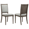 Onslow Upholstered Dining Side Chair Dark Brown (Set of 2) — product view 1