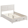 Brantford Wood Queen Storage Panel Bed Coastal White — product view 1