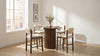 Hamlyn 5-piece Round Wood Counter Height Dining Set Cream and Walnut — product view 1