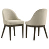 Reseda Upholstered Dining Side Chair Beige (Set of 2) — product view 1