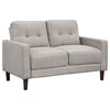 Bowen Upholstered Track Arm Tufted Loveseat Beige — product view 1