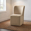 Jaelynn Upholstered Parsons Dining Side Chair Tan (Set of 2) — product view 2