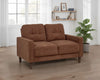 Bowen II Fabric Upholstered Track Arm Loveseat Rust — product view 2