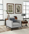 Apperson Upholstered Track Arm Accent Chair Light Grey — product view 2