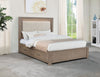Kenora 56-inch Queen LED Storage Bed Barley Brown — product view 2
