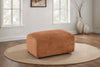 Burnett Chenille Upholstered Ottoman Burnt Orange — product view 2