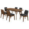 Redbridge Rectangular 7-piece Dining Set Natural Walnut — product view 2