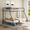 Carson Metal Twin Over Full Bunk Bed Glossy Black — product view 2