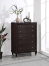 Emberlyn 5-drawer Bedroom Chest Brown — product view 2