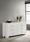 Jessica 6-drawer Dresser Snow White — product view 2