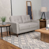 Bowen Upholstered Track Arm Tufted Loveseat Beige — product view 2
