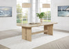 Kailani 110-inch Rectangular Wood Dining Table Beige Oak — product view 2
