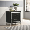 Lucia 2-drawer Nightstand Bedside Table Black — product view 2