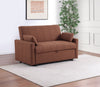 Portland Boucle Upholstered Sleeper Sofa Bed Copper — product view 2