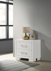 Jessica 2-drawer Nightstand Snow White — product view 2