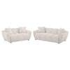 Destino 2-piece Chenille Splayed Arm Sofa Set Greige — product view 2