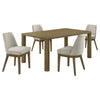 Castlewood 5-piece 71-inch Rectangular Dining Set Brown Oak — product view 2