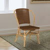 Lexley Woven Rattan Dining Side Chair Brown (Set of 2) — product view 2