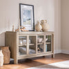 Solano Sliding Door Dining Sideboard Server Weathered Mango — product view 2