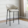 Chadwick Fabric Upholstered Bar Chair Beige (Set of 2) — product view 2