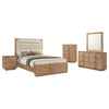 Leanne 5-piece Queen Bedroom Set Light Oak — product view 2