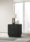 Cavelle 2-drawer Nightstand Bedside Table Black — product view 2