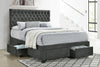 Soledad Upholstered Queen Storage Panel Bed Grey — product view 2