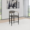 Tina Fabric Upholstered Counter Chair Grey (Set of 2) — product view 2