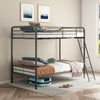 Carson Metal Twin Over Twin Bunk Bed Glossy Black — product view 2