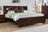 Jessica Eastern King LED Storage Bookcase Bed Cappuccino — product view 2
