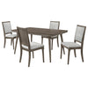 Onslow 5-piece 59-inch Rectangular Dining Set Dark Brown — product view 2