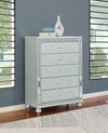 Gunnison 5-drawer Bedroom Chest Silver Metallic — product view 2