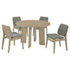 Strouse 5-piece Dining Set Grey and Natural Oak — product view 2